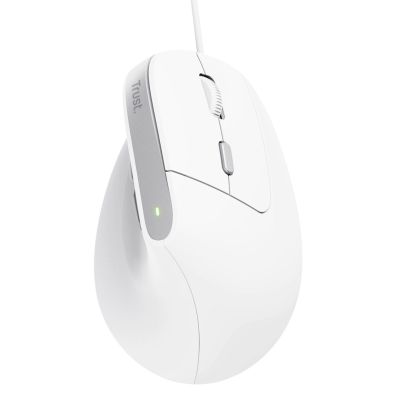 7. Trust BAYO II ERGONOMIC White Mouse
