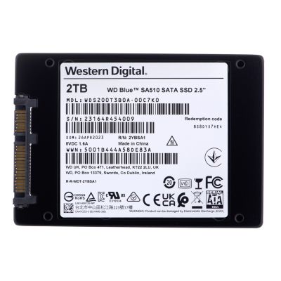 4. Western Digital Blue SA510 2.5" 2TB Serial ATA III
