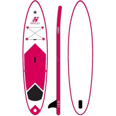 2. SUP BOARD SET 150KG INFLATABLE HONOLULU 320x76x15CM RED