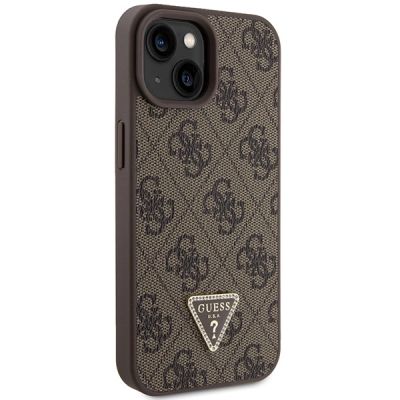 5. Guess GUHCP15MP4TDSCPW iPhone 15 Plus 6.7" brown/brown hardcase Crossbody 4G Metal Logo