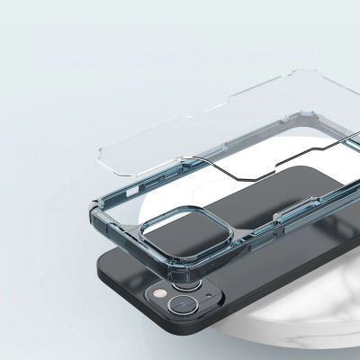 12. Nillkin Nature Pro iPhone 14 Plus case, armored cover, blue cover
