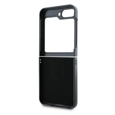 7. DKNY Repeat Pattern Stack Logo Case for Samsung Galaxy Z Flip6 - Black