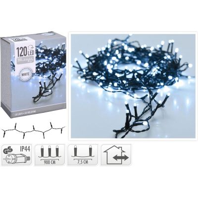 5. CHRISTMAS TREE LIGHTS LIGHT CHAIN 120 LED COOL WHITE