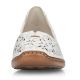 26. Rieker W RKR442B openwork leather shoes white