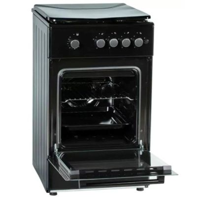 9. Gas cooker MPM-56-KGF-21/B black 50 cm, 4 burners Sabaf