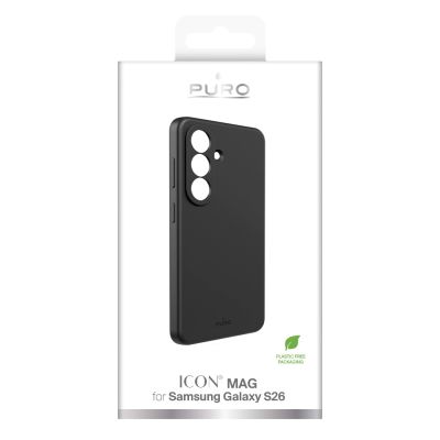 2. Puro ICON Silicone Case for Samsung Galaxy S26 - Black