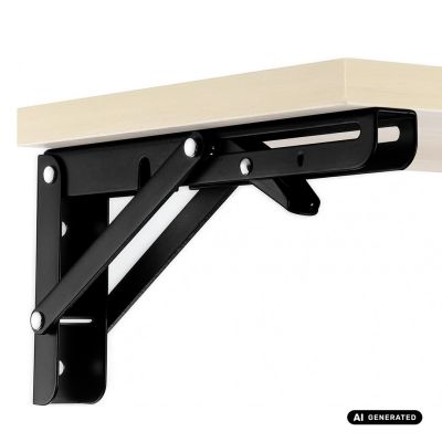 10. MACLEAN FOLDING WALL SHELF BRACKET MACLEAN FOLDING WALL SHELF BRACKET, MIN 250MM, MAX 500MM, MAX 50KG, 2 PIECES, M