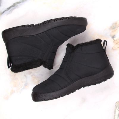 22. News W EVE438A Waterproof Slip-On Snow Boots Black