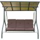 2. 3-SEAT GARDEN SWING 194X120X173CM ZOSIA WITH POLYCARBONATE CANOPY