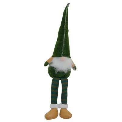 19. DECORATIVE gnome dwarf 30+15cm green
