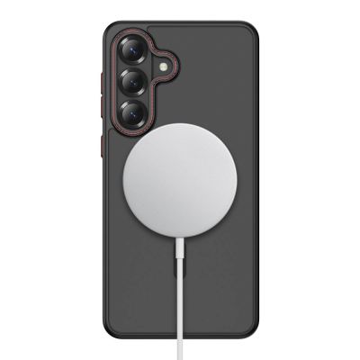 4. Tech-Protect MagCam MagSafe Case for Samsung Galaxy S26 - Black and Red