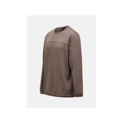 2. Men's PEAK PERFORMANCE M Trail Polartec Power Grid Crew sweatshirt, brown