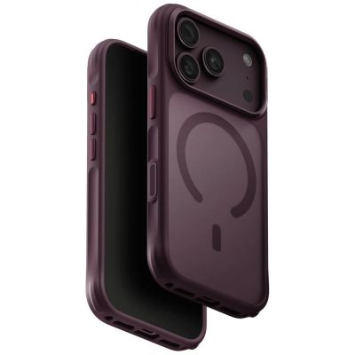 Uniq Veren Magclick Charging case for iPhone 18 Pro / 17 Pro - burgundy