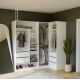 8. Modular Wardrobe OPENO SET 260/200 WHITE – Drawers, Rails and Shelves, Large, for the Bedroom
