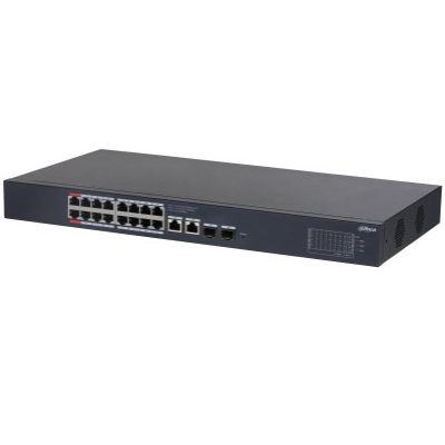 3. Dahua Technology CS4220-16GT-135 Managed Network Switch L2 Gigabit Ethernet (10/100/1000) Supports PoE Black