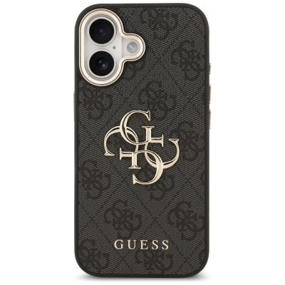 3. Guess 4G Big 4G Classic Logo Case for iPhone 17 - Black and Gold