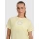 5. Women's printed T-shirt 4F 4FRAW25TTSHF3229-73S