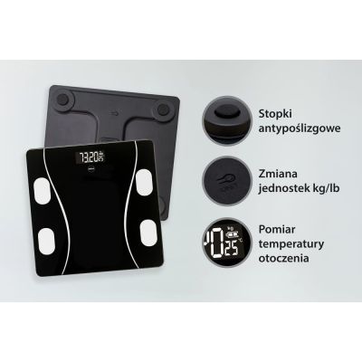 8. ELDOM SMART PERSONAL SCALE TWO610 ILIIE UP TO 180 KG, BMI, BMR, LBM INDEX APPLICATION COMPATIBLE WITH ANDROID AND