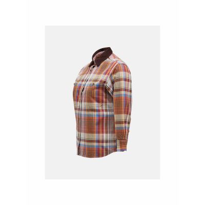 2. Peak Performance W Heavy Cotton Shirt Brown Plaid