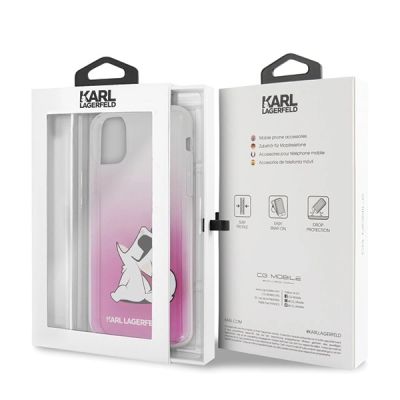 7. Karl Lagerfeld KLHCN65CFNRCPI iPhone 11 Pro Max hardcase różowy/pink Choupette Fun