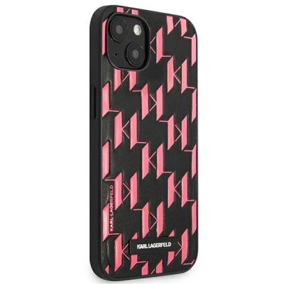 4. Karl Lagerfeld KLHCP13SMNMP1P iPhone 13 mini 5,4 "hardcase pink / pink Monogram Plaque