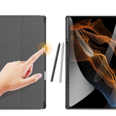3. Dux Ducis Domo foldable cover for tablet with Smart Sleep function Samsung Galaxy Tab S8/S9 Ultra stand black