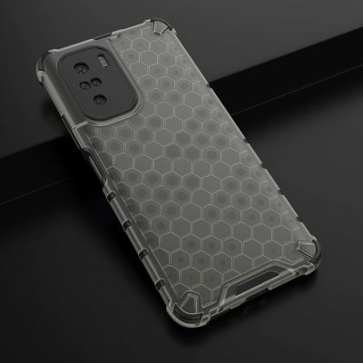 4. Honeycomb Case armor cover with TPU Bumper for Xiaomi Redmi K40 Pro+ / K40 Pro / K40 / Poco F3 black