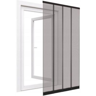 55. DOOR MOSQUITO NET 100X220 SLAT POLYESTER + VELCRO TAPE
