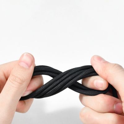 15. Baseus Tungsten Gold USB-A to USB-C Cable 480Mb/s 100W 2m Black (CAWJ000101)