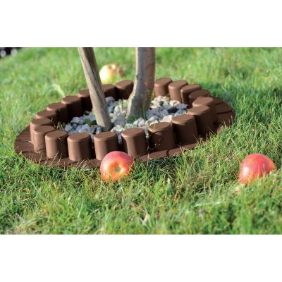 6. GARDEN PALISADE LAWN EDGE 405CM IPAL 7 BROWN