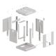 13. Lanberg WF11-3306-10S 6U Rack Wall-mounted Cabinet Gray