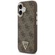 2. Guess 4G Triangle Logo MagSafe Case for iPhone 17 - Brown and Gold