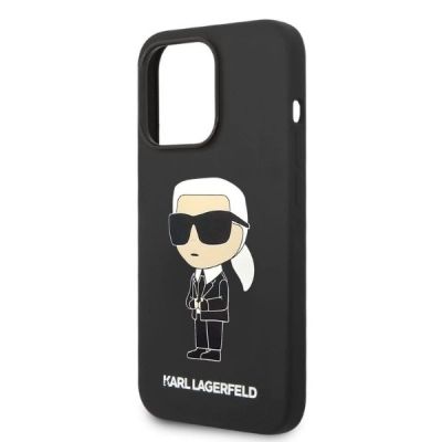 6. Karl Lagerfeld Silicone Ikonik case for iPhone 14 Pro - black