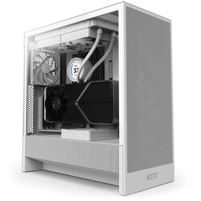 NZXT H5 FLOW MIDI TOWER CASE WITH WINDOW WHITE