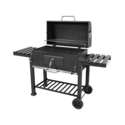 2. XXL charcoal grill, cast iron grate, 78x42.5cm