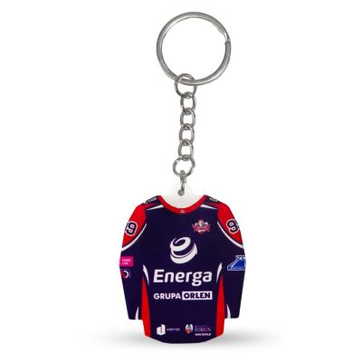 4. KH Toruń “Hockey Jersey” Keychain (Away)