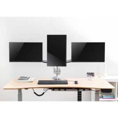 4. Monitor holder Logilink TIS 13"-32" 3TFT 2X4Gel. 1X1Joint silver Max. 7KG