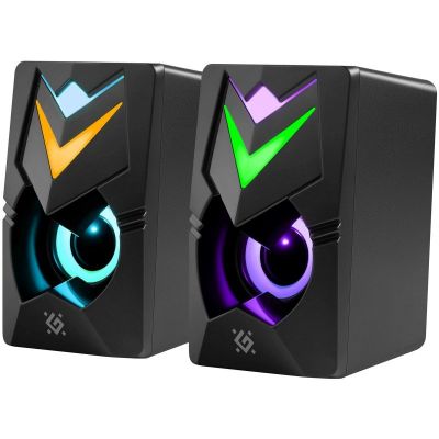 3. DEFENDER PC SPEAKERS J4 2.0 6W LED USB BLACK 65964