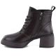 3. Women's leather ankle boots on a platform, insulated, brown, D&A S.Barski CR62-3368