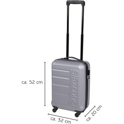 18. SET OF 3 SUITCASE 18, 22, 26 INCHES SILVER SLAZENGER