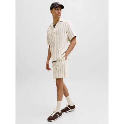6. Jack&Jones men's striped shorts JPSTJAIDEN COBA STRIPE JOG SHORTS REG SN 12274413 Antique White Stripes