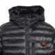 15. GLOVII Heated Men’s Hooded Jacket, Insulated with Synthetic Down, XL, Black, Battery, Charger and Storage Bag, GTMBXL