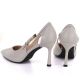 4. Women's gray high heel pumps Vinceza 62288