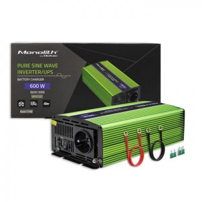 2. Qoltec Monolith Power Adapter/Inverter Automatic 600 W Green