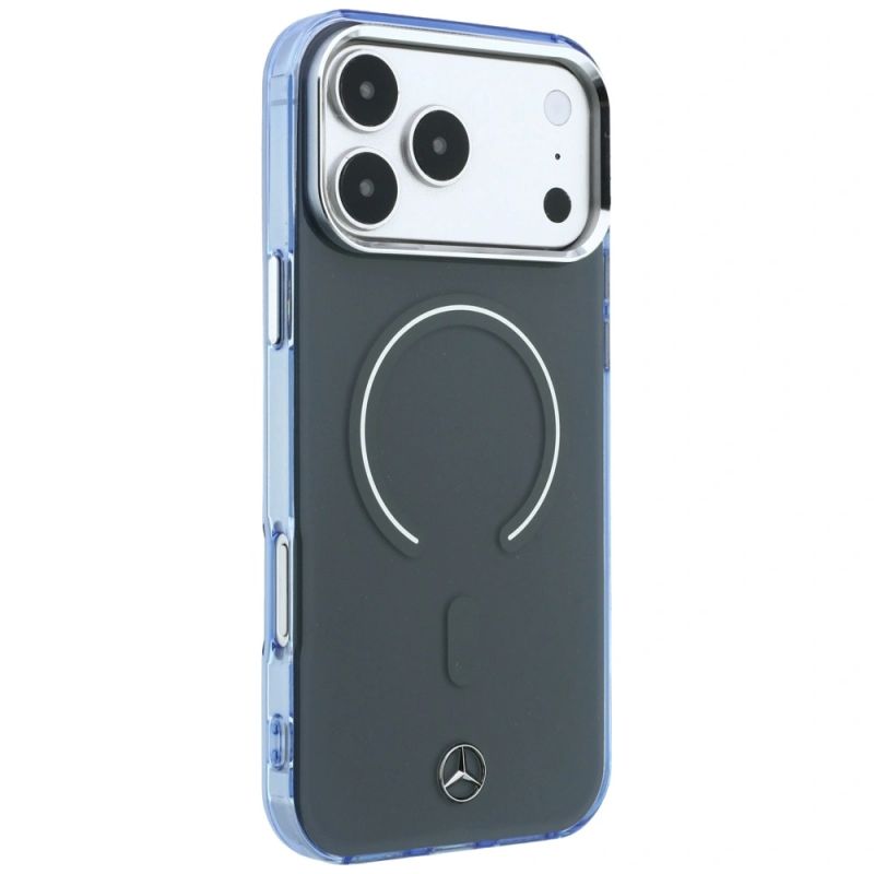 4. Mercedes Double Layer Iconic Logo MagSafe Case for iPhone 18 Pro Max / 17 Pro Max - Dark Gray