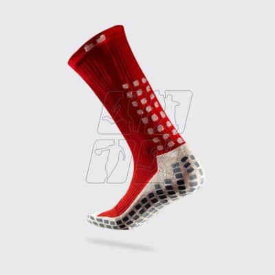 2. Trusox Thin football socks, red