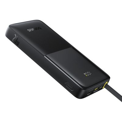 3. Baseus Bipow 2 10000mah 20W Powerbank with Digital Display with Built-in USB-C Cable - Black