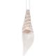14. DECORATIVE PENDANT SANTA CLAUS 11CM WHITE SEQUINS