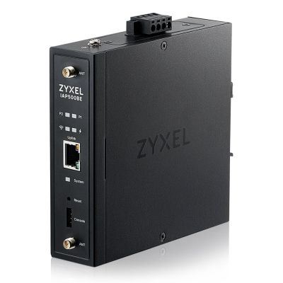 4. Zyxel IAP500BE-EU0101F BE5000 Wi-Fi 7 Access Point, Dual Radio 2x2 MU-MIMO, PoE+ (802.3at), Industrial AP, DIN Rail Mounting, Standalone/Nebula Cloud Managed