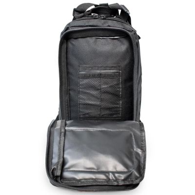 7. Black Military Backpack SEMI LINE